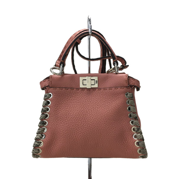 Fendi Peekaboo Mini Celeria Python Handbag - Picture 1 of 6